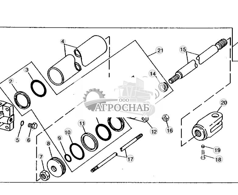 Гидроцилиндр механизма складывания крыльев - ST512693 129.jpg